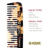image:imageKent 93T Tortoiseshell Beard Comb for Men  Wide Tooth Mens Comb Ideal For Mustaches and Beards and Facial Hair Small Pocket Sized Travel Detangler Combs SawCut Hand Polished Made in EnglandYellow Tokyo