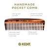 image:imageKent 93T Tortoiseshell Beard Comb for Men  Wide Tooth Mens Comb Ideal For Mustaches and Beards and Facial Hair Small Pocket Sized Travel Detangler Combs SawCut Hand Polished Made in EnglandMulti