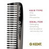 image:imageKent 93T Tortoiseshell Beard Comb for Men  Wide Tooth Mens Comb Ideal For Mustaches and Beards and Facial Hair Small Pocket Sized Travel Detangler Combs SawCut Hand Polished Made in EnglandGraphite