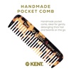 image:imageKent 93T Tortoiseshell Beard Comb for Men  Wide Tooth Mens Comb Ideal For Mustaches and Beards and Facial Hair Small Pocket Sized Travel Detangler Combs SawCut Hand Polished Made in EnglandYellow Tokyo