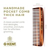 image:imageKent 93T Tortoiseshell Beard Comb for Men  Wide Tooth Mens Comb Ideal For Mustaches and Beards and Facial Hair Small Pocket Sized Travel Detangler Combs SawCut Hand Polished Made in EnglandMulti