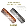 image:imageKent 93T Tortoiseshell Beard Comb for Men  Wide Tooth Mens Comb Ideal For Mustaches and Beards and Facial Hair Small Pocket Sized Travel Detangler Combs SawCut Hand Polished Made in EnglandMulti