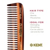 image:imageKent 93T Tortoiseshell Beard Comb for Men  Wide Tooth Mens Comb Ideal For Mustaches and Beards and Facial Hair Small Pocket Sized Travel Detangler Combs SawCut Hand Polished Made in EnglandTortoiseshell