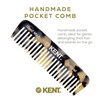 image:imageKent 93T Tortoiseshell Beard Comb for Men  Wide Tooth Mens Comb Ideal For Mustaches and Beards and Facial Hair Small Pocket Sized Travel Detangler Combs SawCut Hand Polished Made in EnglandWhite Tokyo