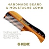 image:imageKent A 81T TW XSmall Mens Beard Mustache Pocket Comb Fine Toothed Pocket for Facial Hair Grooming and Styling HandMade of Quality Cellulose Acetate Sawcut Hand Polished Made in EnglandTortoiseshell
