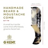image:imageKent A 81T TW XSmall Mens Beard Mustache Pocket Comb Fine Toothed Pocket for Facial Hair Grooming and Styling HandMade of Quality Cellulose Acetate Sawcut Hand Polished Made in EnglandWhite Tokyo