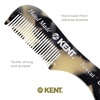 image:imageKent A 81T TW XSmall Mens Beard Mustache Pocket Comb Fine Toothed Pocket for Facial Hair Grooming and Styling HandMade of Quality Cellulose Acetate Sawcut Hand Polished Made in EnglandWhite Tokyo