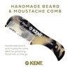 image:imageKent A 81T TW XSmall Mens Beard Mustache Pocket Comb Fine Toothed Pocket for Facial Hair Grooming and Styling HandMade of Quality Cellulose Acetate Sawcut Hand Polished Made in EnglandWhite Tokyo