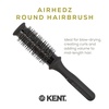 image:imageKent AH15G AirHedz Ceramic Round Brush for Blow Drying Blow Dryer Hair Brush for Long Bobs and Short to MidLength Hair Features Ceramic Barrel for Accurate Results and Faster Drying TimeCeramic Brush