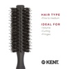 image:imageKent AH15G AirHedz Ceramic Round Brush for Blow Drying Blow Dryer Hair Brush for Long Bobs and Short to MidLength Hair Features Ceramic Barrel for Accurate Results and Faster Drying TimeBoar and Nylon Bristle