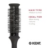 image:imageKent AH15G AirHedz Ceramic Round Brush for Blow Drying Blow Dryer Hair Brush for Long Bobs and Short to MidLength Hair Features Ceramic Barrel for Accurate Results and Faster Drying TimeCeramic Brush