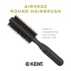 image:imageKent AH15G AirHedz Ceramic Round Brush for Blow Drying Blow Dryer Hair Brush for Long Bobs and Short to MidLength Hair Features Ceramic Barrel for Accurate Results and Faster Drying TimeBoar and Nylon Bristle