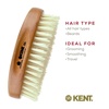 image:imageKent BRD2 Boar Bristle Beard Brush for Men  Specially Cut Natural White Boar Bristle for Flawless Shaping and Grooming Ergonomic PistolLike Grip Wood Handle Dry or Wet Beard Distributes OilsBB