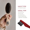 image:imageKent BRD2 Boar Bristle Beard Brush for Men  Specially Cut Natural White Boar Bristle for Flawless Shaping and Grooming Ergonomic PistolLike Grip Wood Handle Dry or Wet Beard Distributes OilsBRD5
