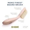 image:imageKent BRD2 Boar Bristle Beard Brush for Men  Specially Cut Natural White Boar Bristle for Flawless Shaping and Grooming Ergonomic PistolLike Grip Wood Handle Dry or Wet Beard Distributes OilsBRD2