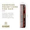 image:imageKent BRD2 Boar Bristle Beard Brush for Men  Specially Cut Natural White Boar Bristle for Flawless Shaping and Grooming Ergonomic PistolLike Grip Wood Handle Dry or Wet Beard Distributes OilsBRD2FOT81T