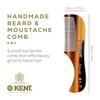 image:imageKent BRD2 Boar Bristle Beard Brush for Men  Specially Cut Natural White Boar Bristle for Flawless Shaping and Grooming Ergonomic PistolLike Grip Wood Handle Dry or Wet Beard Distributes OilsBRD5FOT81T
