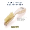 image:imageKent BRD2 Boar Bristle Beard Brush for Men  Specially Cut Natural White Boar Bristle for Flawless Shaping and Grooming Ergonomic PistolLike Grip Wood Handle Dry or Wet Beard Distributes OilsBRD2