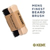 image:imageKent BRD2 Boar Bristle Beard Brush for Men  Specially Cut Natural White Boar Bristle for Flawless Shaping and Grooming Ergonomic PistolLike Grip Wood Handle Dry or Wet Beard Distributes OilsBRD6