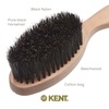 image:imageKent BRD2 Boar Bristle Beard Brush for Men  Specially Cut Natural White Boar Bristle for Flawless Shaping and Grooming Ergonomic PistolLike Grip Wood Handle Dry or Wet Beard Distributes OilsBRD5