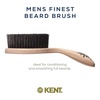 image:imageKent BRD2 Boar Bristle Beard Brush for Men  Specially Cut Natural White Boar Bristle for Flawless Shaping and Grooming Ergonomic PistolLike Grip Wood Handle Dry or Wet Beard Distributes OilsBRD5
