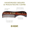 image:imageKent BRD2 Boar Bristle Beard Brush for Men  Specially Cut Natural White Boar Bristle for Flawless Shaping and Grooming Ergonomic PistolLike Grip Wood Handle Dry or Wet Beard Distributes OilsBRD2FOT81T