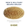 image:imageKent BRD2 Boar Bristle Beard Brush for Men  Specially Cut Natural White Boar Bristle for Flawless Shaping and Grooming Ergonomic PistolLike Grip Wood Handle Dry or Wet Beard Distributes OilsBB