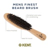 image:imageKent BRD2 Boar Bristle Beard Brush for Men  Specially Cut Natural White Boar Bristle for Flawless Shaping and Grooming Ergonomic PistolLike Grip Wood Handle Dry or Wet Beard Distributes OilsBRD7