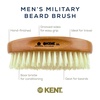 image:imageKent BRD2 Boar Bristle Beard Brush for Men  Specially Cut Natural White Boar Bristle for Flawless Shaping and Grooming Ergonomic PistolLike Grip Wood Handle Dry or Wet Beard Distributes OilsBB