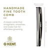 image:imageKent F3T Tortoiseshell Fine Tooth Comb  Hair Parting and Straightening Comb for Mens amp Womens Dandruff Remover Saw Cut and Hand Polished Made in EnglandGraphite