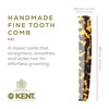image:imageKent F3T Tortoiseshell Fine Tooth Comb  Hair Parting and Straightening Comb for Mens amp Womens Dandruff Remover Saw Cut and Hand Polished Made in EnglandYellow Tokyo