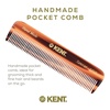 image:imageKent FOT Handmade Pocket Comb for Men Women and Kids All Fine Tooth Hair Comb Straightener for Everyday Grooming and Styling Hair Beard and Mustache Saw Cut and Hand Polished Made in EnglandTortoiseshell