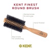 image:imageKent LBR1 Finest Hair Brushes for Women Blow Dry Brush Made of Beechwood Spiral Radial Boar Bristle Hairbrush for Short or Shaped Hair  Royal Salon Style Straightening Pure Wood Brush from KentLBR2