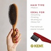 image:imageKent LC22 Finest Hair Brushes for Women Detangler Dry Brush Made of Cherrywood  Boar Bristle Oval Hairbrush for Medium to Thick Hair All Lengths  Salon Style Straightening Pure Wood Brush from KentLC22