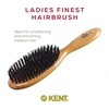 image:imageKent LC22 Finest Hair Brushes for Women Detangler Dry Brush Made of Cherrywood  Boar Bristle Oval Hairbrush for Medium to Thick Hair All Lengths  Salon Style Straightening Pure Wood Brush from KentLC22
