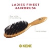 image:imageKent LC22 Finest Hair Brushes for Women Detangler Dry Brush Made of Cherrywood  Boar Bristle Oval Hairbrush for Medium to Thick Hair All Lengths  Salon Style Straightening Pure Wood Brush from KentLC22