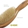 image:imageKent LC4 Finest Detangler Brush Cherrywood Oval Hairbrush with Boar Bristles for Medium to Thick Hair of All Lengths SalonStyle Straightening ToolLC4