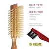 image:imageKent LC7 Half Radial Hair Brushes for Women Curling Hair Brush Made of Cherrywood  White Natural Boar Bristle Hairbrush Adds Volume to Shoulder Length Hair  Salon Style Pure Wood Brush from KentLC7