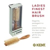 image:imageKent LC7 Half Radial Hair Brushes for Women Curling Hair Brush Made of Cherrywood  White Natural Boar Bristle Hairbrush Adds Volume to Shoulder Length Hair  Salon Style Pure Wood Brush from KentLC7