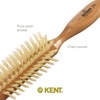 image:imageKent LC7 Half Radial Hair Brushes for Women Curling Hair Brush Made of Cherrywood  White Natural Boar Bristle Hairbrush Adds Volume to Shoulder Length Hair  Salon Style Pure Wood Brush from KentLC7