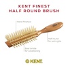 image:imageKent LC7 Half Radial Hair Brushes for Women Curling Hair Brush Made of Cherrywood  White Natural Boar Bristle Hairbrush Adds Volume to Shoulder Length Hair  Salon Style Pure Wood Brush from KentLC7