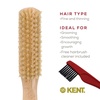 image:imageKent LG3 Finest Hair Brushes for Women  Natural Beechwood and Boar Bristle Narrow Hairbrush for Fine or Medium Thickness Hair All Lengths  Dry Brush for Styling Straightening and Stimulating OilsLG3