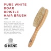 image:imageKent LHS9 Satinwood Pure White WireLaid Natural Boar Bristle Oval Hairbrush in an Elegant Presentation Case for Daily Grooming Medium Thickness Hair and Promotes Natural Shine Handmade in EnglandLHS5