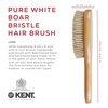 image:imageKent LHS9 Satinwood Pure White WireLaid Natural Boar Bristle Oval Hairbrush in an Elegant Presentation Case for Daily Grooming Medium Thickness Hair and Promotes Natural Shine Handmade in EnglandLHS5