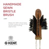 image:imageKent LHS9 Satinwood Pure White WireLaid Natural Boar Bristle Oval Hairbrush in an Elegant Presentation Case for Daily Grooming Medium Thickness Hair and Promotes Natural Shine Handmade in EnglandLHS7