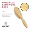 image:imageKent LHS9 Satinwood Pure White WireLaid Natural Boar Bristle Oval Hairbrush in an Elegant Presentation Case for Daily Grooming Medium Thickness Hair and Promotes Natural Shine Handmade in EnglandLHS9