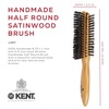 image:imageKent LHS9 Satinwood Pure White WireLaid Natural Boar Bristle Oval Hairbrush in an Elegant Presentation Case for Daily Grooming Medium Thickness Hair and Promotes Natural Shine Handmade in EnglandLHS7