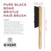 image:imageKent LHS9 Satinwood Pure White WireLaid Natural Boar Bristle Oval Hairbrush in an Elegant Presentation Case for Daily Grooming Medium Thickness Hair and Promotes Natural Shine Handmade in EnglandLHS22T