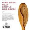 image:imageKent LHS9 Satinwood Pure White WireLaid Natural Boar Bristle Oval Hairbrush in an Elegant Presentation Case for Daily Grooming Medium Thickness Hair and Promotes Natural Shine Handmade in EnglandLHS5