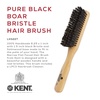 image:imageKent LHS9 Satinwood Pure White WireLaid Natural Boar Bristle Oval Hairbrush in an Elegant Presentation Case for Daily Grooming Medium Thickness Hair and Promotes Natural Shine Handmade in EnglandLHS22T
